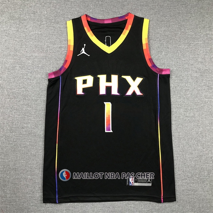 Maillot Enfant Phoenix Suns Devin Booker NO 1 Statement 2022-23 Noir